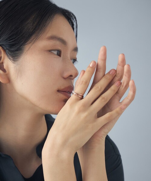 Jouete（ジュエッテ）の「[ジェンダレス] リング ノット（リング・レディース・イエローゴールド/ブラック系その他/ピンクゴールド・13号/11号/9号/15号/17号/19号）」の5枚目の写真