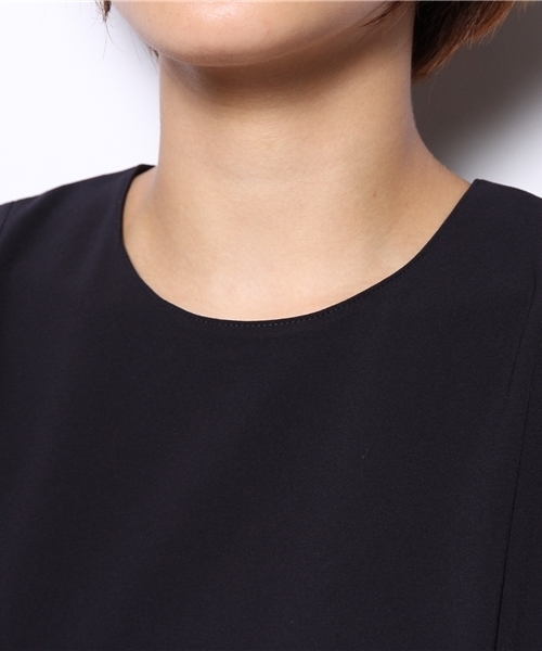 ODORANTES nano･universe（オドラント ナノ・ユニバース）の「ウォッシャブル 袖フレアジョーゼット ブラウス（シャツ/ブラウス・レディース・ブラック/ネイビー・FREE）」の6枚目の写真