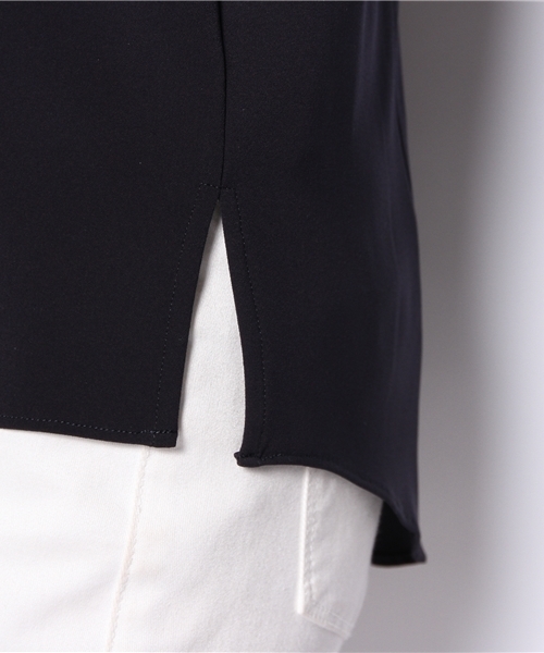 ODORANTES nano･universe（オドラント ナノ・ユニバース）の「ウォッシャブル 袖フレアジョーゼット ブラウス（シャツ/ブラウス・レディース・ブラック/ネイビー・FREE）」の9枚目の写真