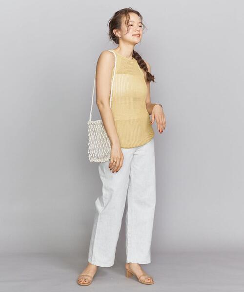 BEAUTY&YOUTH UNITED ARROWS(ビューティーアンドユースユナイテッドアローズ)の「<Missing you already>メッシュノースリーブニット ◆(ニット/セーター・レディース・ベージュ/マスタード・S/M)」の13枚目の写真