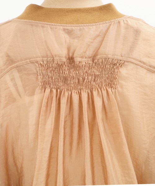 DouDou(ドゥドゥ)の「シアーブルゾン(ブルゾン・レディース・ブラック/オフホワイト/オレンジ・FREE)」の19枚目の写真