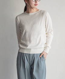 zootie（ズーティー）の「【ロングシーズン楽しめる、人気No.1綿ニット】オーディナリー コットンニット セーター［クルーネック］（ニット/セーター）」