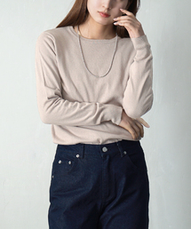 【ロングシーズン楽しめる、人気No.1綿ニット】オーディナリー コットンニット セーター［クルーネック］