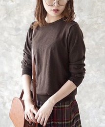 【ロングシーズン楽しめる、人気No.1綿ニット】オーディナリー コットンニット セーター［クルーネック］
