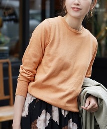 【ロングシーズン楽しめる、人気No.1綿ニット】オーディナリー コットンニット セーター［クルーネック］