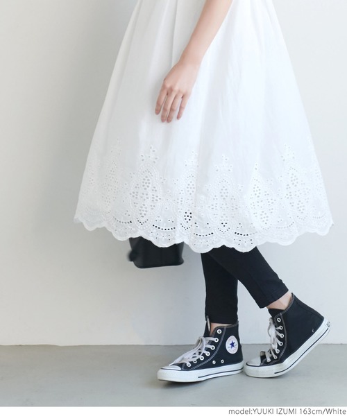 coca(coca)(コカ)の「カットレースワンピ―ス(ワンピース・レディース・ホワイト/ブラック・ONE SIZE)」の15枚目の写真