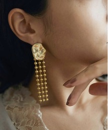 Ameri | BALL CHAIN PLATE PIERCE(ピアス（両耳用）)