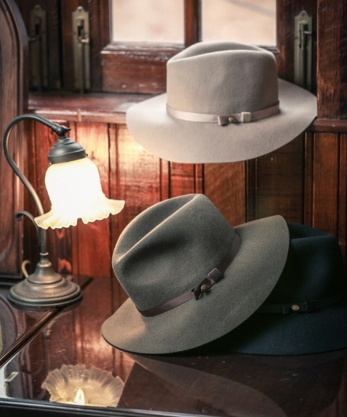 Axes Femme アクシーズファム の 釦使いフェルト中折れハット ハット Wear