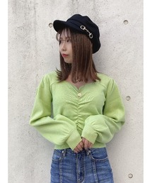 one way | フロントドロストニット(ニット/セーター)