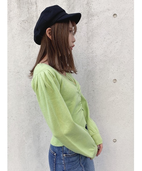 one way（ワンウェイ）の「フロントドロストニット（ニット/セーター・レディース・ブラック/ホワイト/ライトブルー/ライトイエロー・FREE）」の11枚目の写真