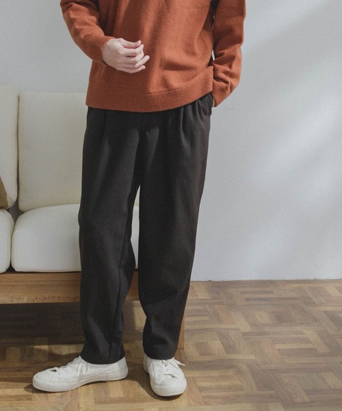 URBAN RESEARCH DOORS(アーバンリサーチドアーズ)の「FORK&SPOON キモウイージータックパンツ(その他パンツ・メンズ・ネイビー/ブラウン/グリーン系その他・4/5)」の1枚目の写真