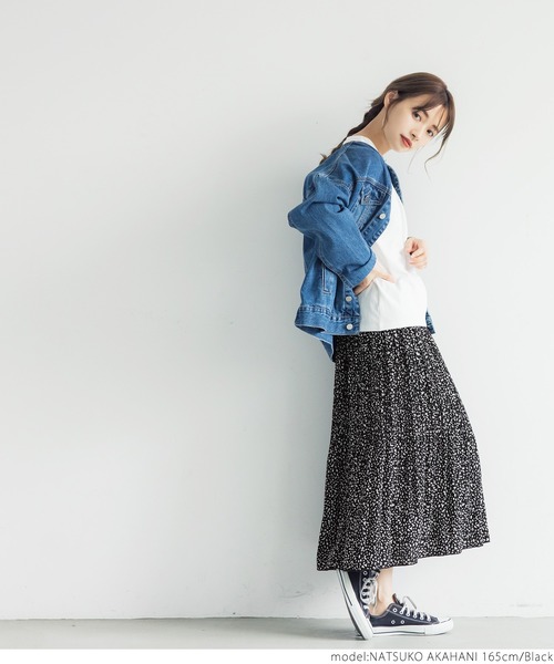 coca(coca)(コカ)の「プチアニマル柄スカート(スカート・レディース・ホワイト/ブラック・ONE SIZE)」の7枚目の写真