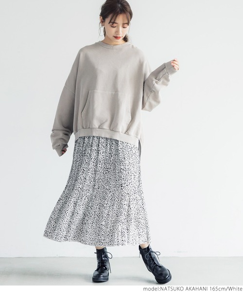 coca(coca)(コカ)の「プチアニマル柄スカート(スカート・レディース・ホワイト/ブラック・ONE SIZE)」の11枚目の写真