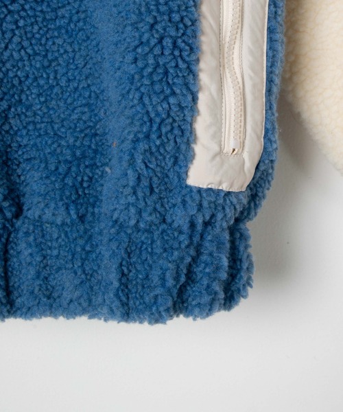 DING（ディング）の「DING/バイカラーボアブルゾン（ブルゾン・レディース・ブラウン/グリーン・FREE）」の9枚目の写真