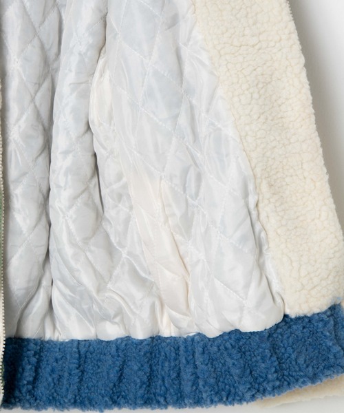 DING（ディング）の「DING/バイカラーボアブルゾン（ブルゾン・レディース・ブラウン/グリーン・FREE）」の11枚目の写真