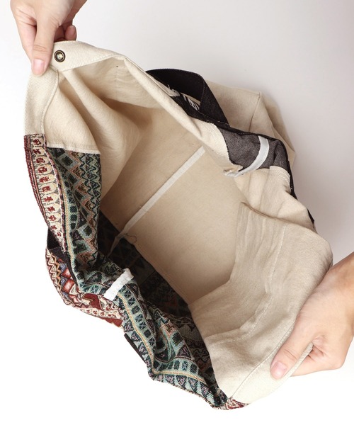 チャイハネ(チャイハネ)の「【チャイハネ】ネイティブ柄BIGトートバッグ(トートバッグ・メンズ・その他1/その他2/その他3/その他4・FREE)」の12枚目の写真