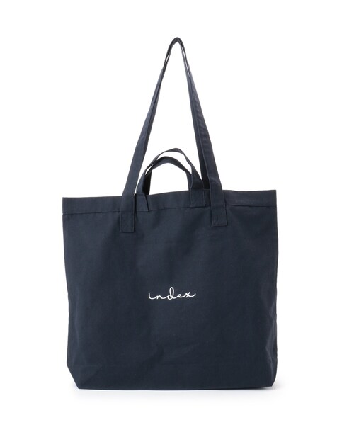 OPAQUE.CLIP（オペークドットクリップ）の「index オリジナルエコバッグ L（エコバッグ/サブバッグ・レディース・オレンジ/ホワイト系その他/ダークネイビー/オレンジ系その他2/ホワイト系/ネイビー系6・99）」の5枚目の写真