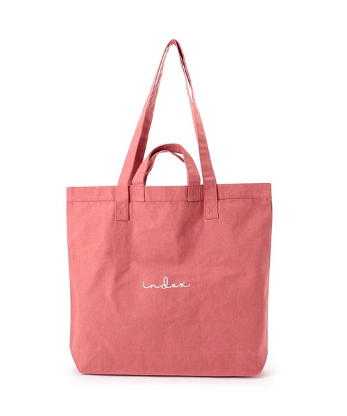 OPAQUE.CLIP（オペークドットクリップ）の「index オリジナルエコバッグ L（エコバッグ/サブバッグ・レディース・オレンジ/ホワイト系その他/ダークネイビー/オレンジ系その他2/ホワイト系/ネイビー系6・99）」の6枚目の写真