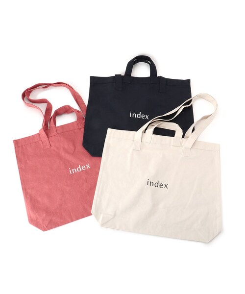 OPAQUE.CLIP（オペークドットクリップ）の「index オリジナルエコバッグ L（エコバッグ/サブバッグ・レディース・オレンジ/ホワイト系その他/ダークネイビー/オレンジ系その他2/ホワイト系/ネイビー系6・99）」の14枚目の写真