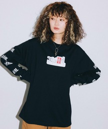 X-girl | X-girl × GIRL SKATEBOARDS L/S TEE(Tシャツ/カットソー)