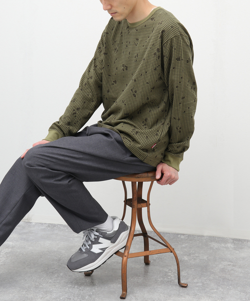 INHERIT（インヘリット）の「ナイトカモJQ ロングスリーブTシャツ（Tシャツ/カットソー・メンズ・ベージュ/カーキ・MEDIUM/LARGE）」の2枚目の写真