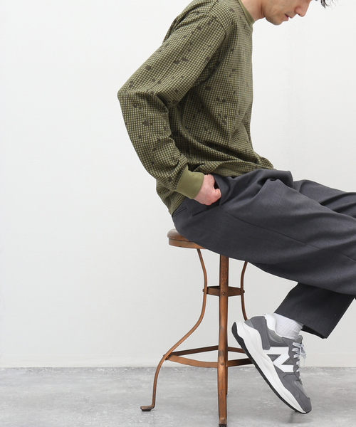 INHERIT（インヘリット）の「ナイトカモJQ ロングスリーブTシャツ（Tシャツ/カットソー・メンズ・ベージュ/カーキ・MEDIUM/LARGE）」の21枚目の写真