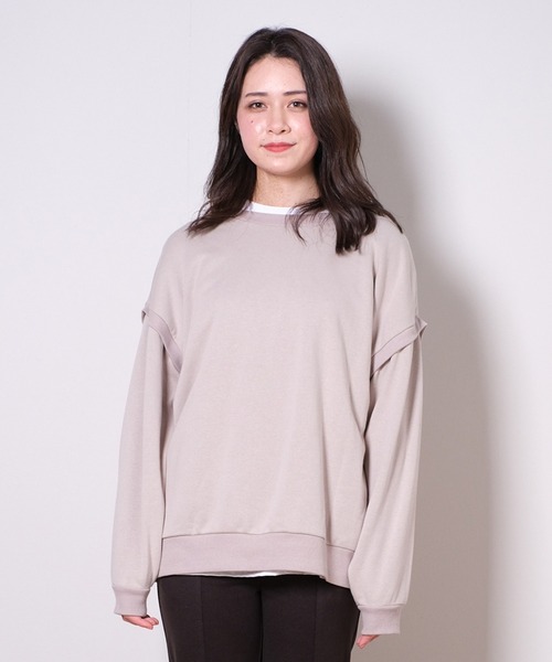 shopnikoniko(ショップニコニコ)の「前後2wayオーバーサイズカーディガン(カーディガン/ボレロ・レディース・ホワイト/ブラック/グレー/パープル/グリーン・フリー)」の14枚目の写真