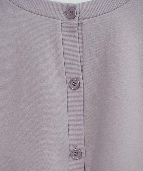 shopnikoniko(ショップニコニコ)の「前後2wayオーバーサイズカーディガン(カーディガン/ボレロ・レディース・ホワイト/ブラック/グレー/パープル/グリーン・フリー)」の12枚目の写真