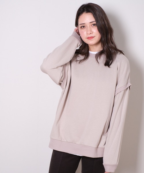 shopnikoniko(ショップニコニコ)の「前後2wayオーバーサイズカーディガン(カーディガン/ボレロ・レディース・ホワイト/ブラック/グレー/パープル/グリーン・フリー)」の15枚目の写真