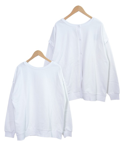 shopnikoniko(ショップニコニコ)の「前後2wayオーバーサイズカーディガン(カーディガン/ボレロ・レディース・ホワイト/ブラック/グレー/パープル/グリーン・フリー)」の13枚目の写真