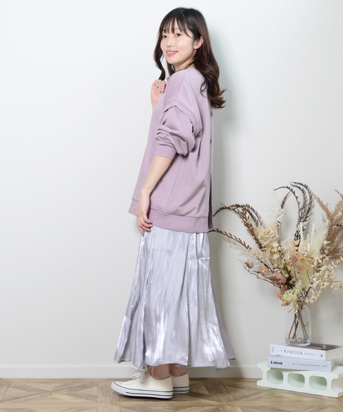 shopnikoniko(ショップニコニコ)の「前後2wayオーバーサイズカーディガン(カーディガン/ボレロ・レディース・ホワイト/ブラック/グレー/パープル/グリーン・フリー)」の20枚目の写真