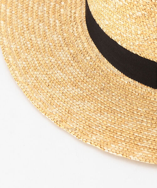 FREDY&GLOSTER(フレディアンドグロスター)の「【田中帽子店/たなかぼうしてん】Marin/f 細麦カンカン帽(ハット・レディース・ベージュ・FREE)」の4枚目の写真