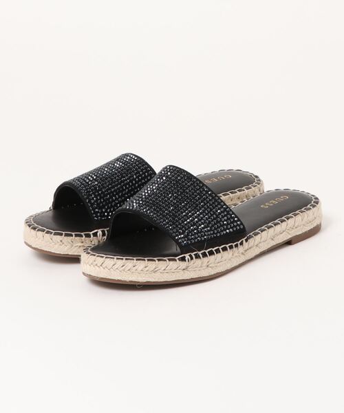 Guess(ゲス)の「【GUESS】ゲスヨーロッパモデル gwGUIDAN-B サンダル(サンダル・レディース・ブラック・US6/US7/US8/US5)」の1枚目の写真