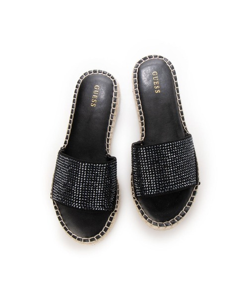 Guess(ゲス)の「【GUESS】ゲスヨーロッパモデル gwGUIDAN-B サンダル(サンダル・レディース・ブラック・US6/US7/US8/US5)」の2枚目の写真