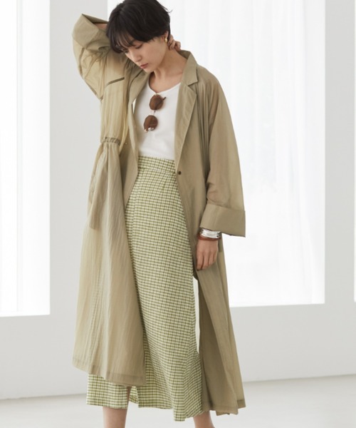 ACUOD by CHANU ベージュ ダブルブレストコート ACUOD by CHANU ベージュ ダブルブレストコート ACUOD by CHANU