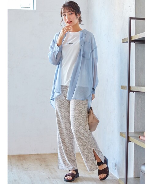 Cutie Blonde（キューティーブロンド）の「◆【S-L】ジャカードパンツ（その他パンツ・レディース・チャコール/ブラック系3/ベージュ系3・01/02/03）」の13枚目の写真