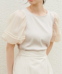 OLIVE des OLIVE | New袖異素材プルオーバー(Tシャツ/カットソー)
