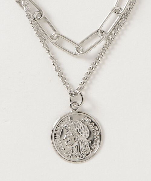 Auntie Rosa Holiday(アンティローザホリデー)の「Wチェーンコインネックレス(ネックレス・レディース・ゴールド/シルバー・FREE)」の6枚目の写真