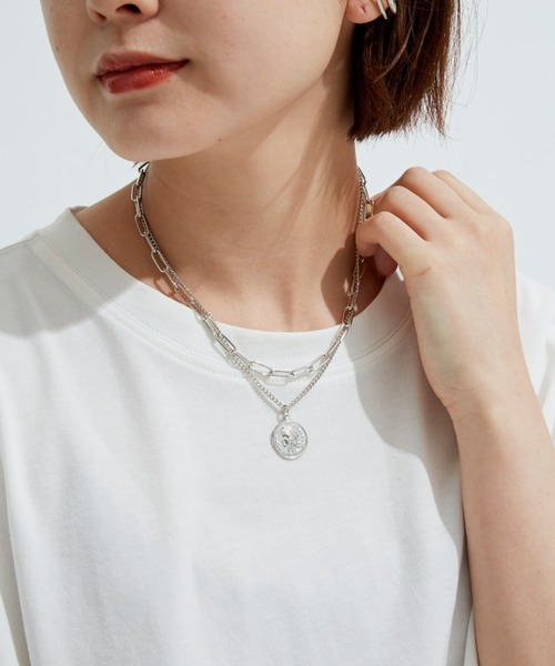 Auntie Rosa Holiday(アンティローザホリデー)の「Wチェーンコインネックレス(ネックレス・レディース・ゴールド/シルバー・FREE)」の7枚目の写真