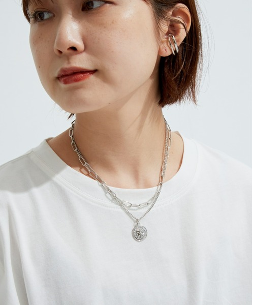 Auntie Rosa Holiday(アンティローザホリデー)の「Wチェーンコインネックレス(ネックレス・レディース・ゴールド/シルバー・FREE)」の8枚目の写真