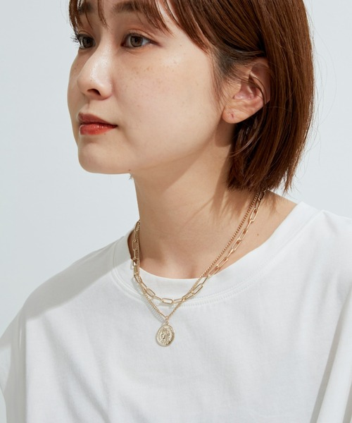 Auntie Rosa Holiday(アンティローザホリデー)の「Wチェーンコインネックレス(ネックレス・レディース・ゴールド/シルバー・FREE)」の10枚目の写真