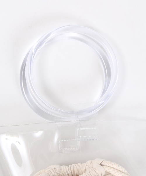 WC（ダブル シー）の「WC/クリアリングバッグ（ハンドバッグ・レディース・クリア・FREE）」の3枚目の写真