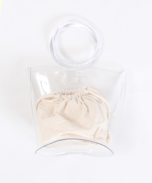 WC（ダブル シー）の「WC/クリアリングバッグ（ハンドバッグ・レディース・クリア・FREE）」の4枚目の写真