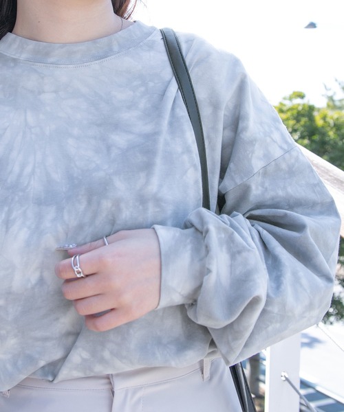 PairPair(ペアペア)の「タイダイオーバーロンT(ユニセックス)(Tシャツ/カットソー・メンズ・ブルー/グリーン/ライトブラウン・FREE)」の7枚目の写真