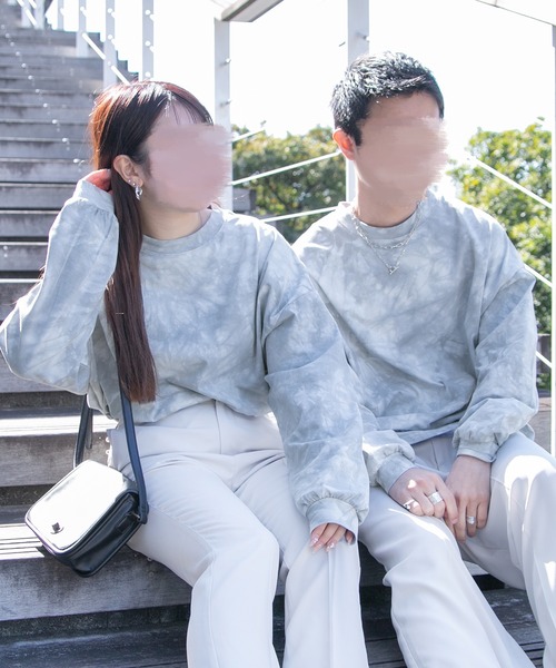 PairPair(ペアペア)の「タイダイオーバーロンT(ユニセックス)(Tシャツ/カットソー・メンズ・ブルー/グリーン/ライトブラウン・FREE)」の20枚目の写真