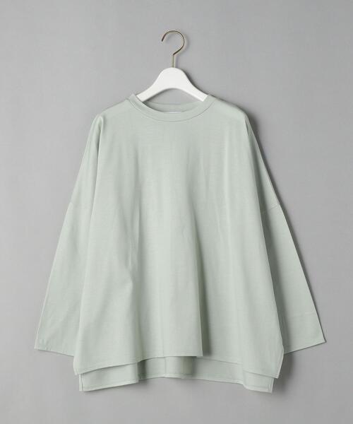 BEAUTY&YOUTH UNITED ARROWS(ビューティーアンドユースユナイテッドアローズ)の「BY クルーネックワイドロングスリーブカットソー(Tシャツ/カットソー・レディース・ホワイト/ライム/ベージュ・FREE)」の19枚目の写真