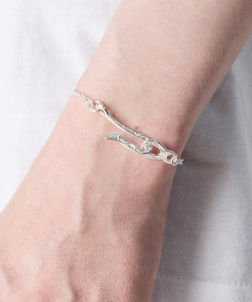 rehacer(レアセル)の「STUDIO T&Y : KARAKUSA Chain Bracelet / "カラクサ" チェーンブレスレット(ブレスレット・メンズ・シルバー・FREE)」の4枚目の写真