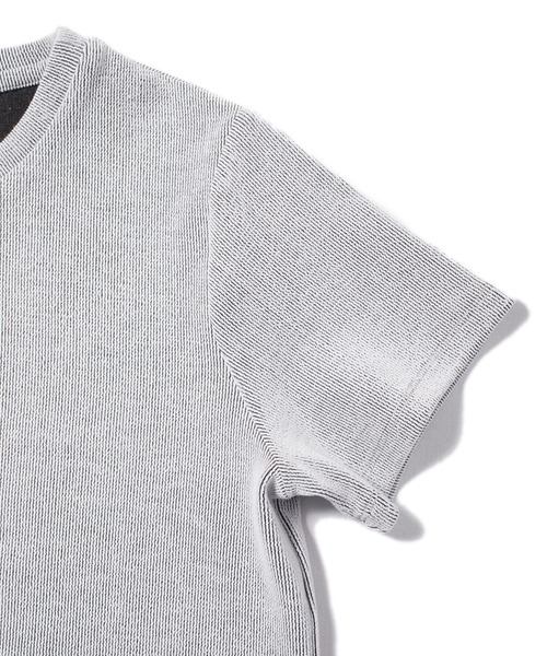 CLEARIMPRESSION （クリアインプレッション）の「リブパイルTシャツ（Tシャツ/カットソー・レディース・チャコールグレー/ブラウン/オフホワイト/カーキ・フリー）」の8枚目の写真