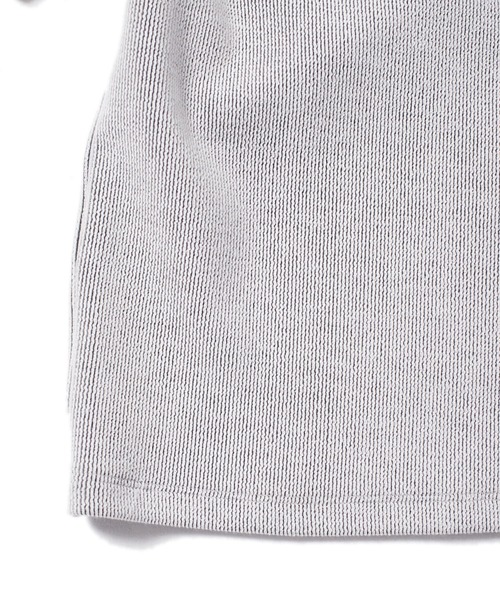 CLEARIMPRESSION （クリアインプレッション）の「リブパイルTシャツ（Tシャツ/カットソー・レディース・チャコールグレー/ブラウン/オフホワイト/カーキ・フリー）」の9枚目の写真