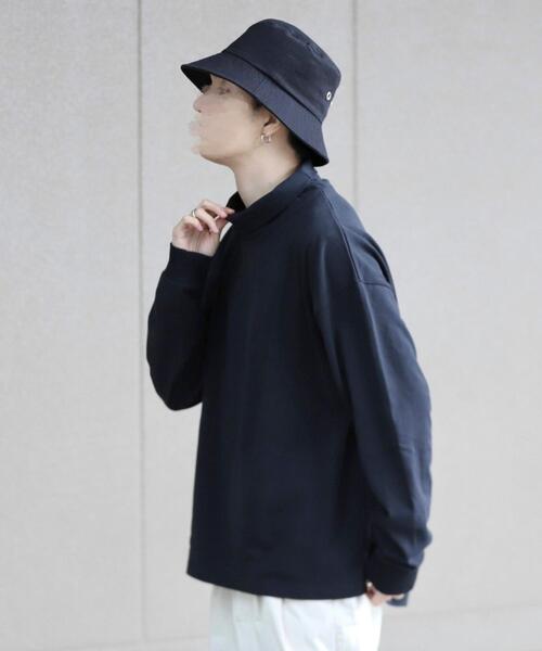 coen by Mr.SZK（コーエンバイミスタースズキ）の「オーバータートルネックロングＴシャツ【coen × Mr.SZK】（Tシャツ/カットソー・メンズ・ホワイト/ブラック・SMALL/MEDIUM/LARGE/X-LARGE）」の3枚目の写真